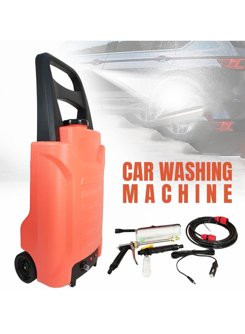Car Washer 12V Portable High Pressure Self Suction Cleaning Machine Car Washing Machine Water Pump Water Gun Car Washing Equipment Car Cleaner - Image 2